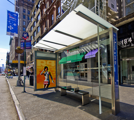 Public Design: The latest New York City Bus Shelters Public Design: The latest New York City Bus Shelters